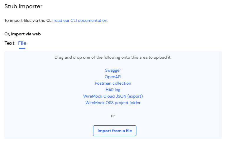 Import & Export - WireMock - WireMock Cloud