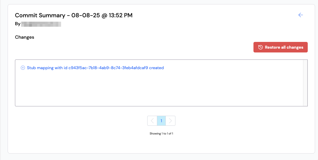 Versioning stub created change