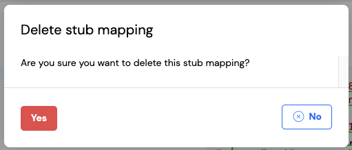 Versioning stub delete confirmation