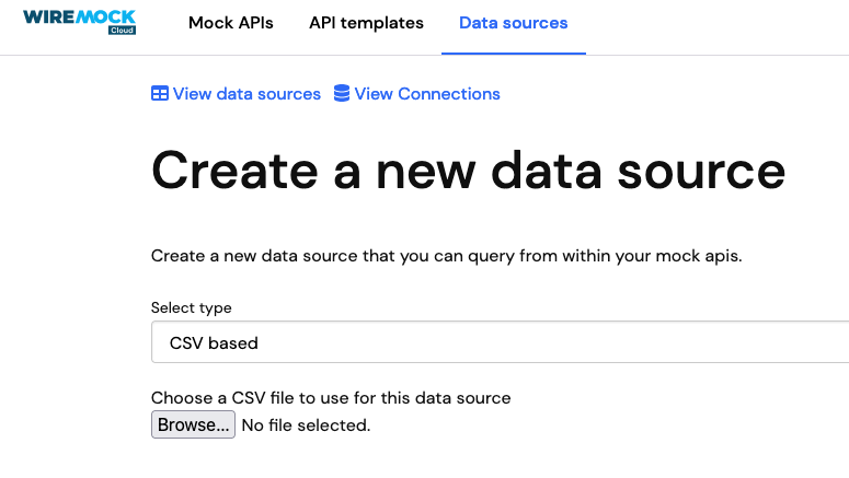 Choose the CSV file