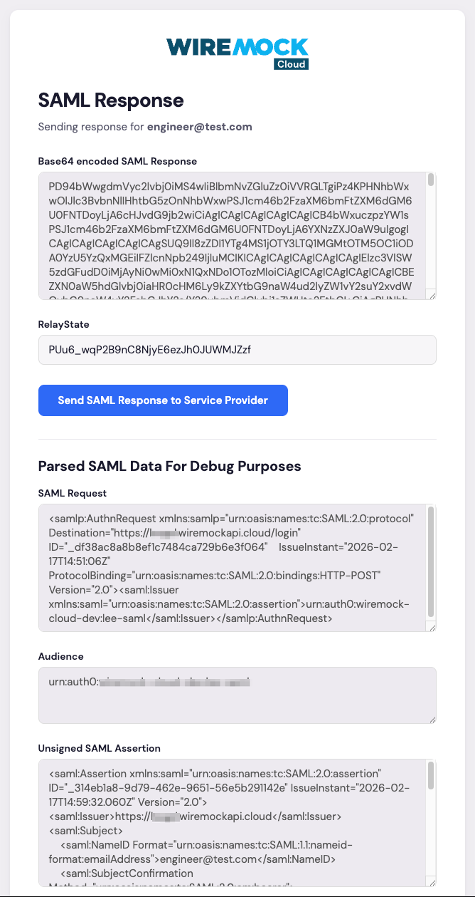 SAML Response