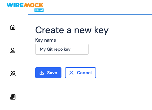 Creating a new key