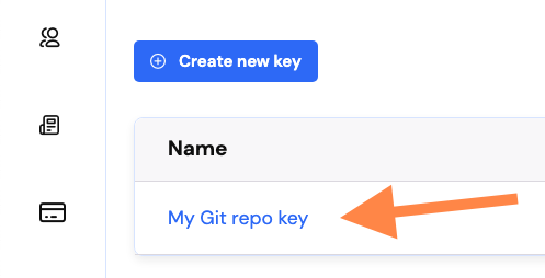 Navigating to a key