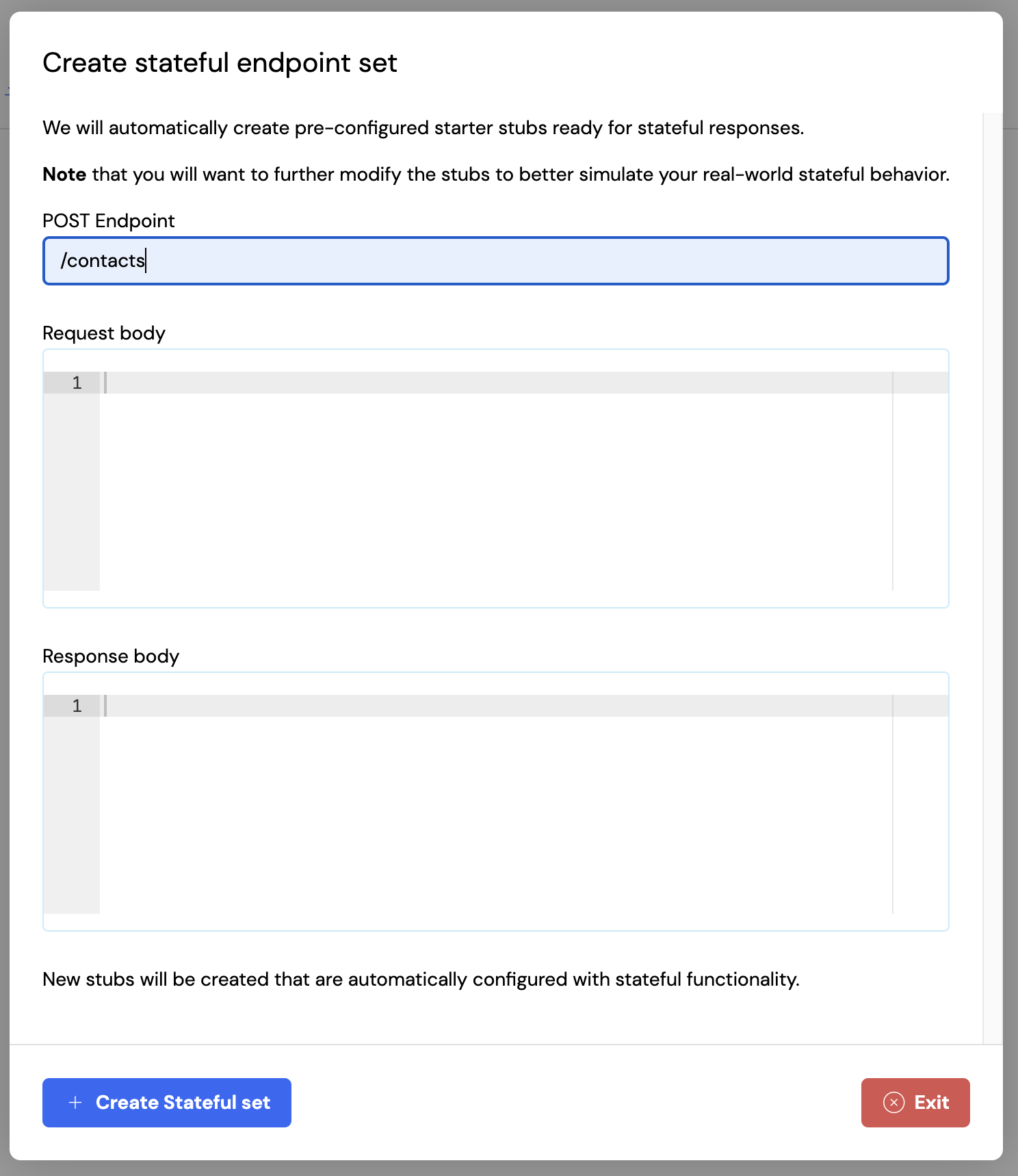 Stateful set post endpoint