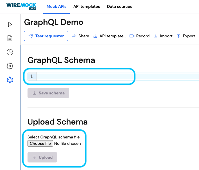 Uploading a GraphQL schema