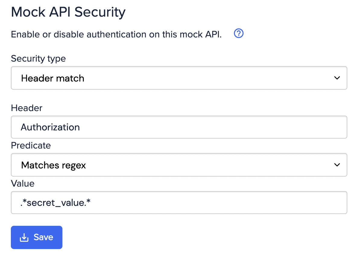 Header match authentication