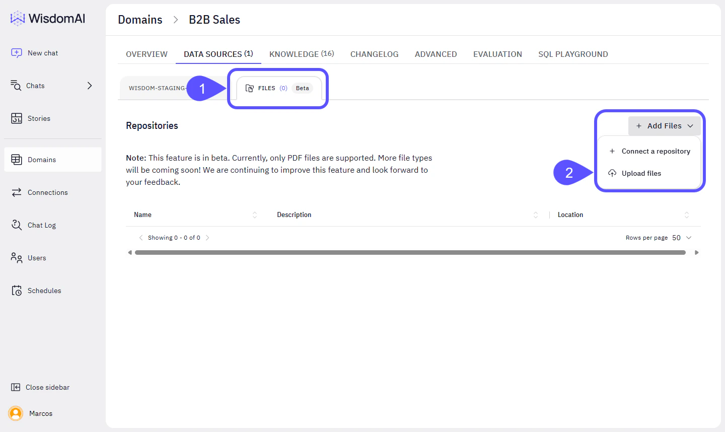 image showing how to connect a repository