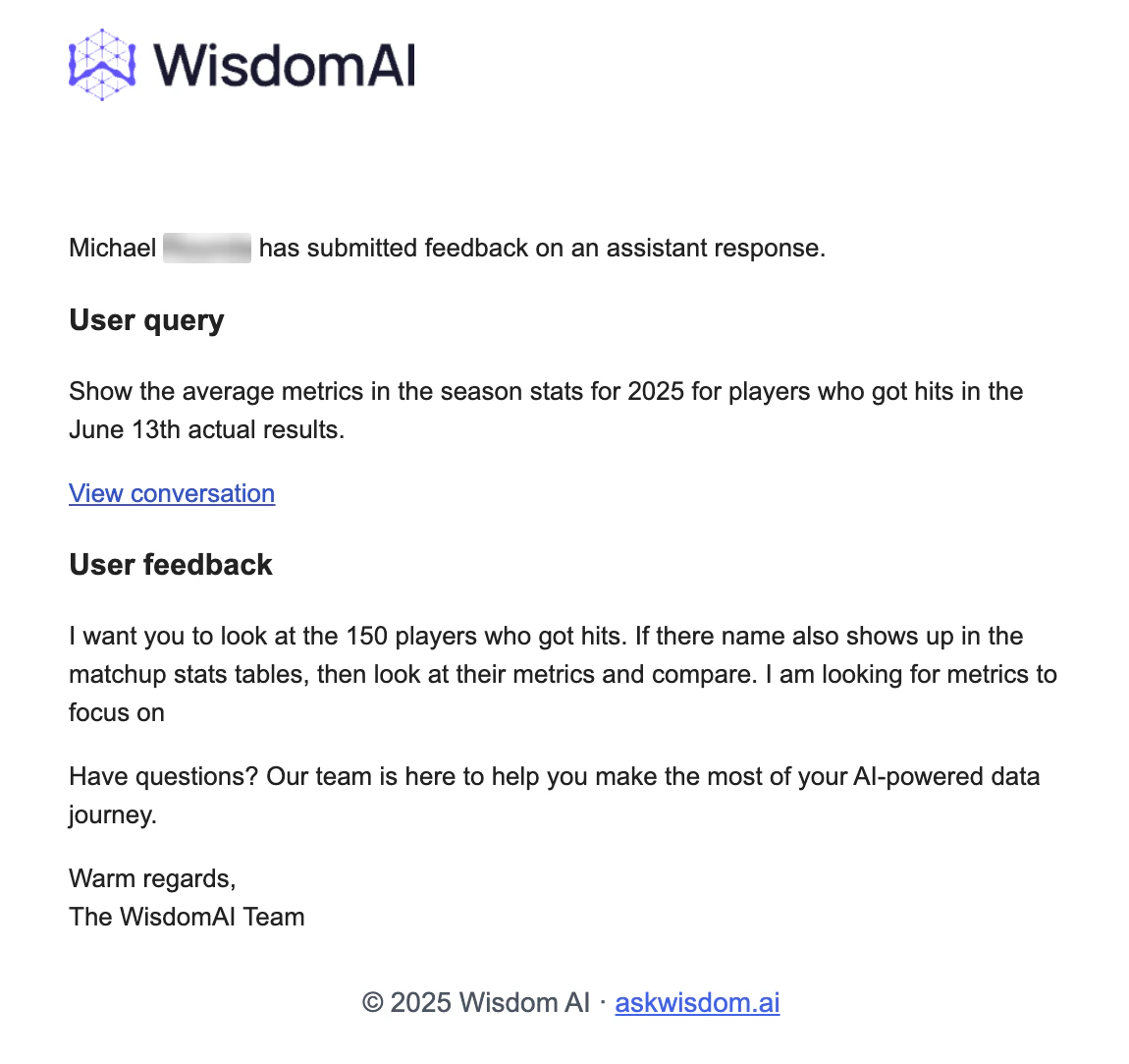 Feedback Email For Admins Pn Image of a Feedback Email For Admins
