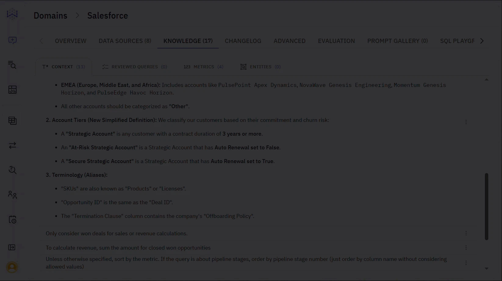 Gif showing an example JSON Context