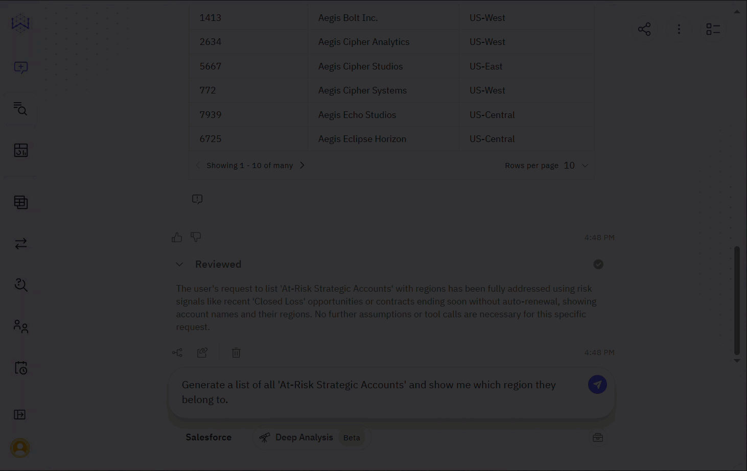 Gif showing the same query and the answer with context
