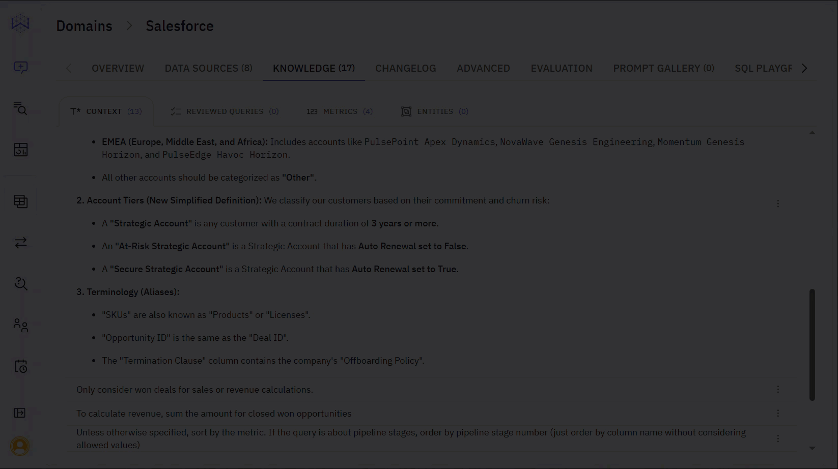 Gif showing an example JSON Context