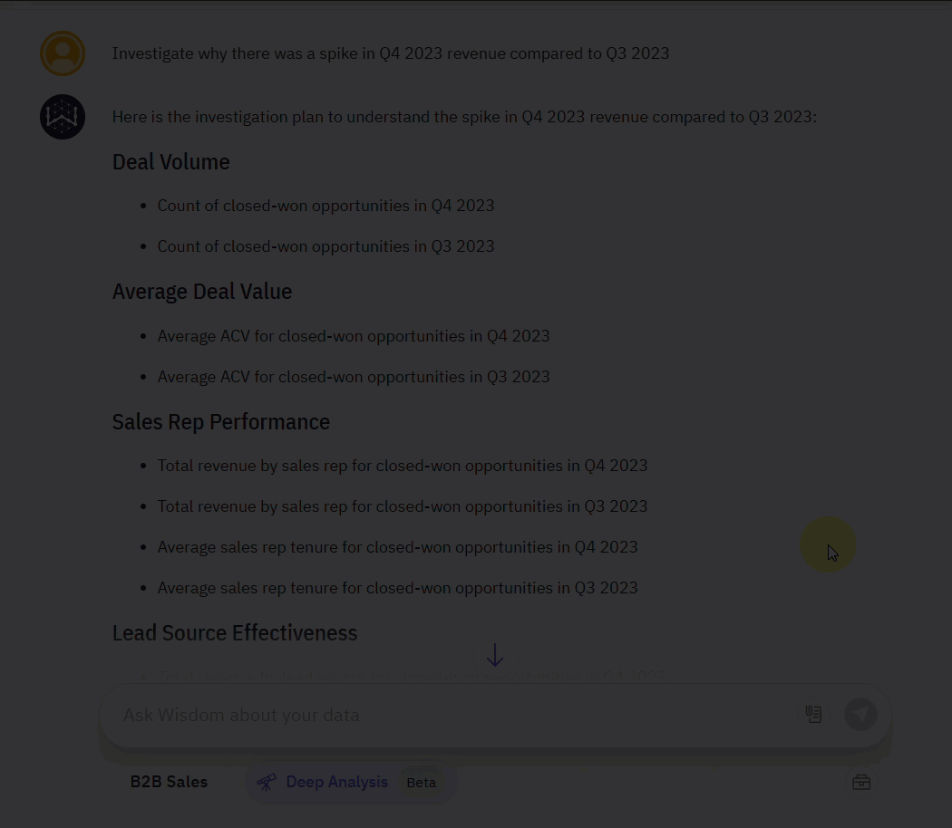 GIF showing how you can modify the plan before running the analysis