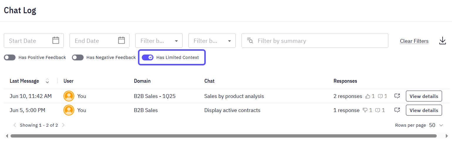 Image showing the Has Limited Context switch