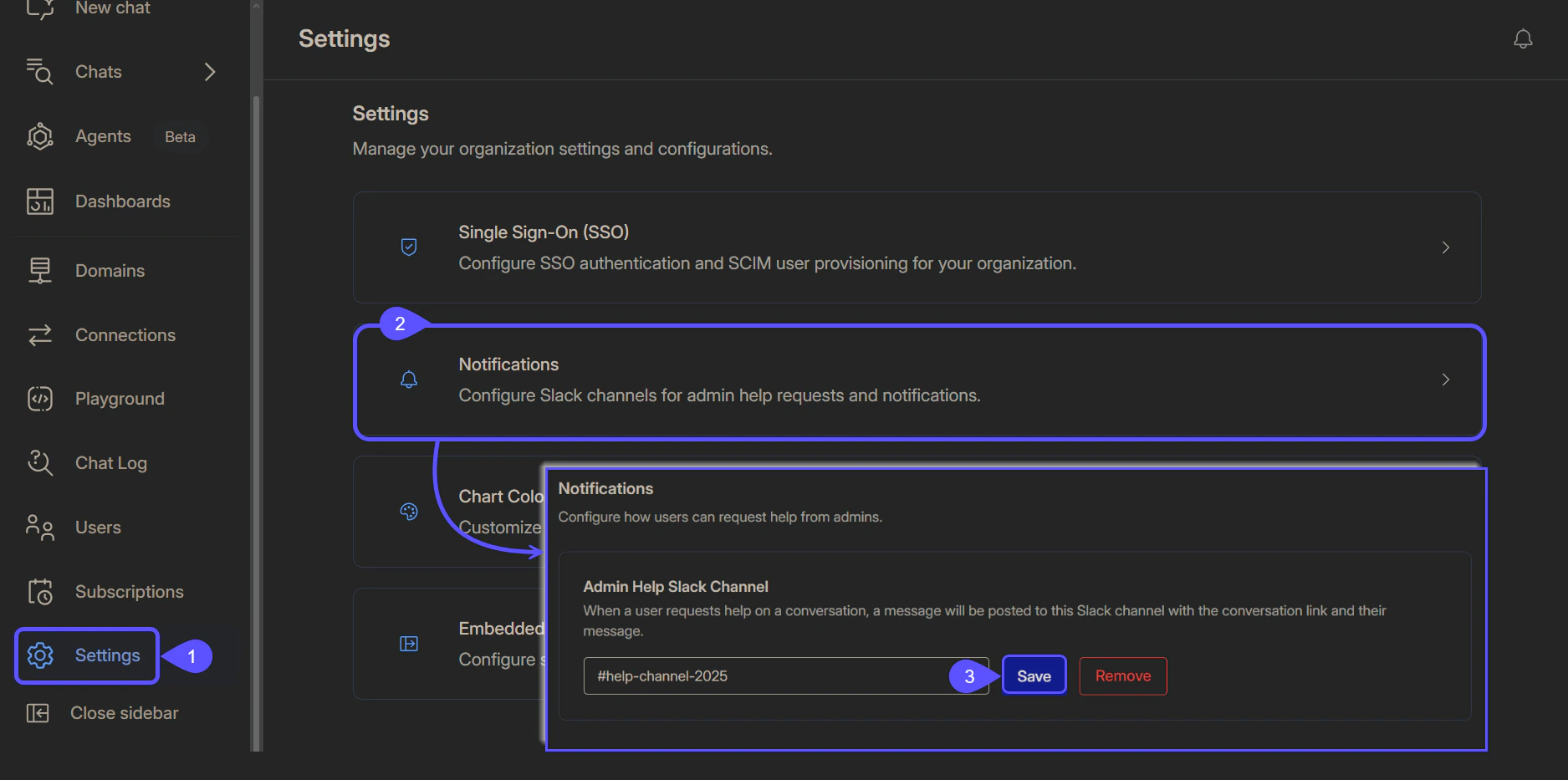 Image showing the Document Tables interface