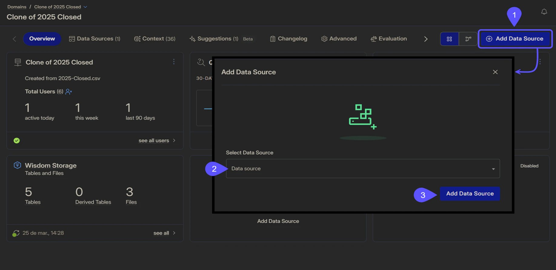 Domain Add Data Source