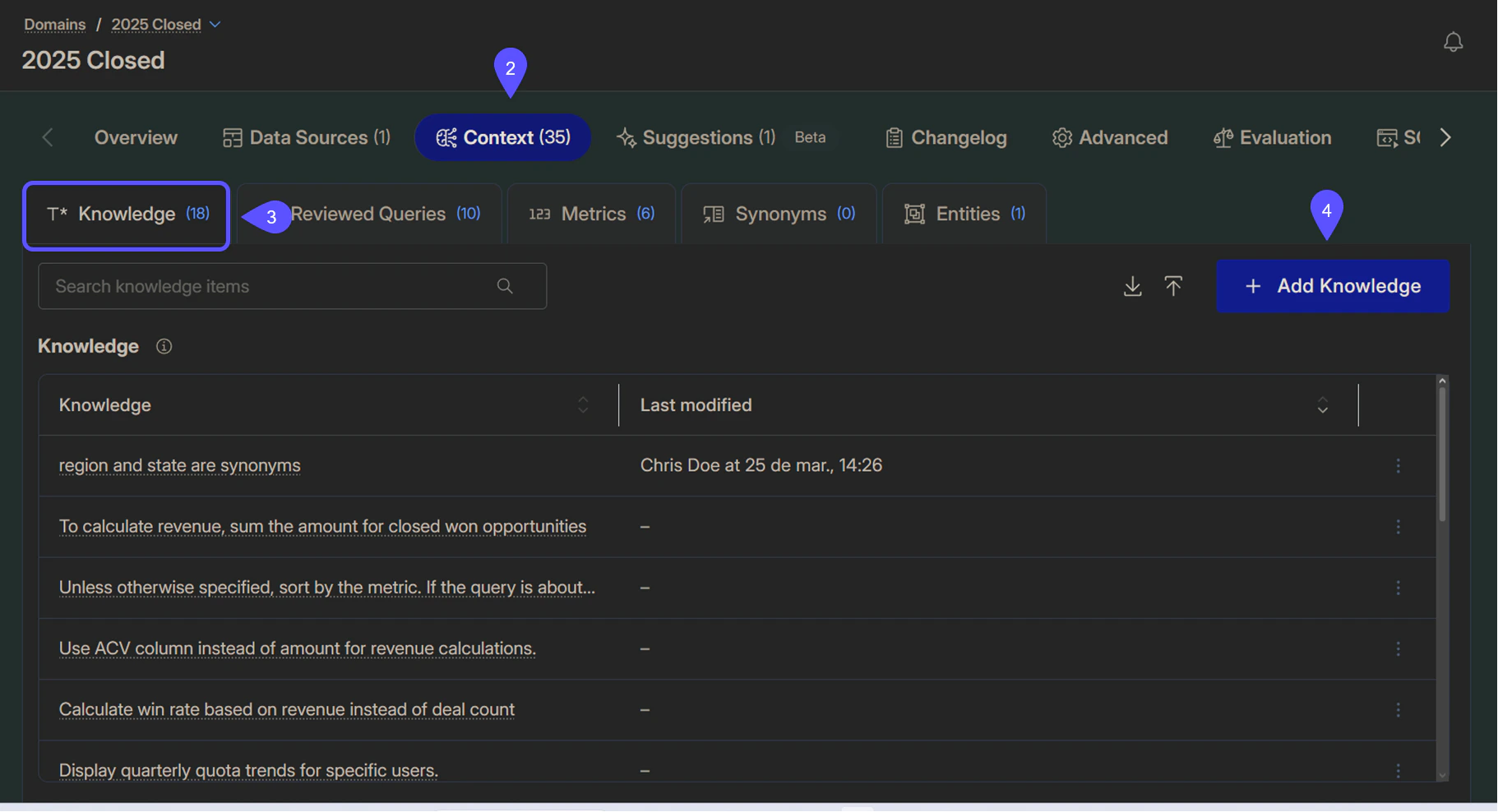 NEW Add Knowledge Steps