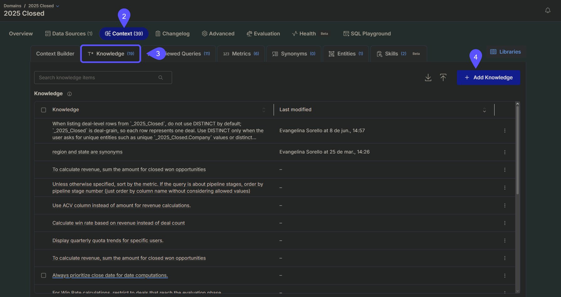 NEW Add Knowledge Steps