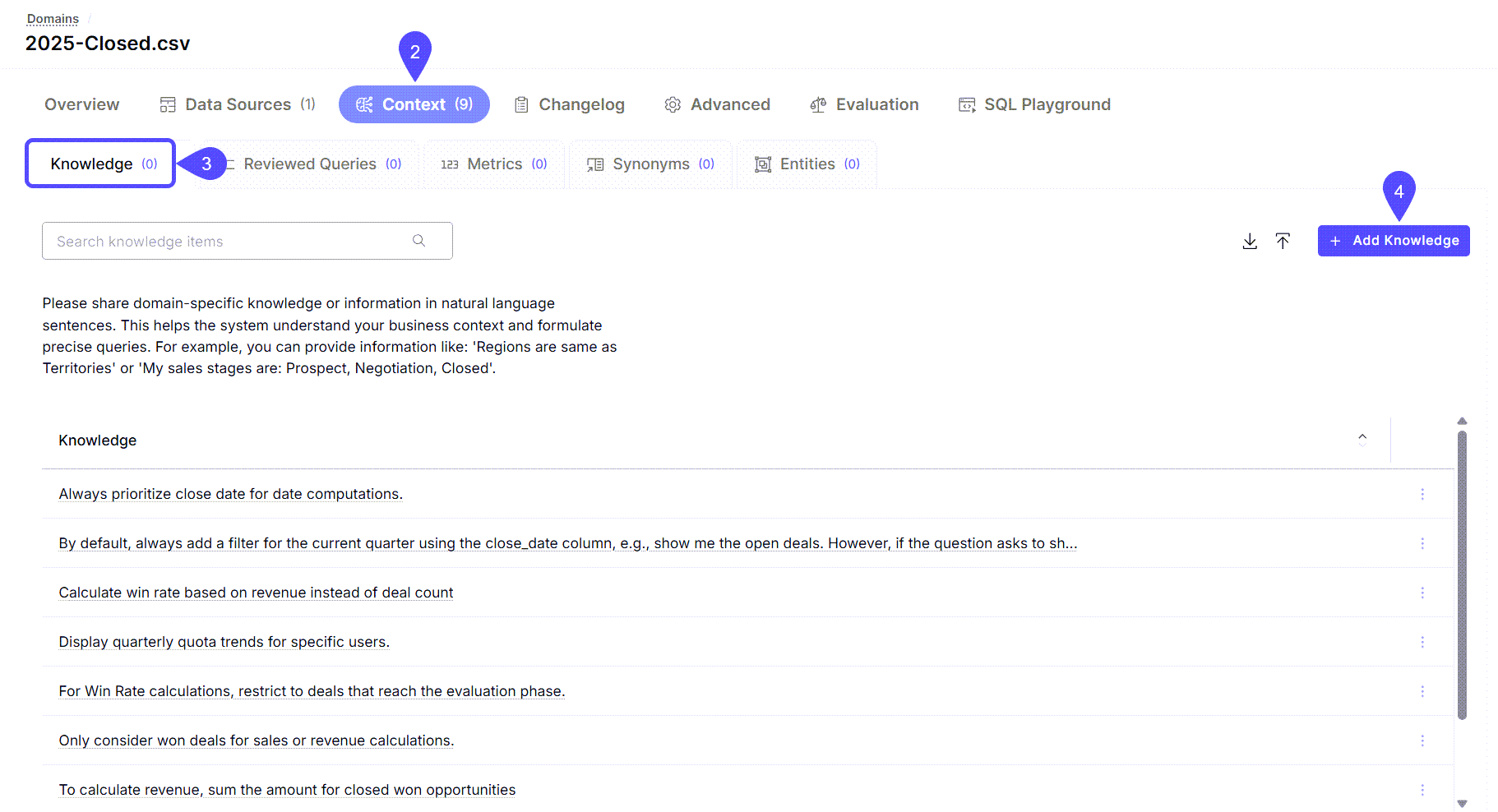 NEW Add Knowledge Steps
