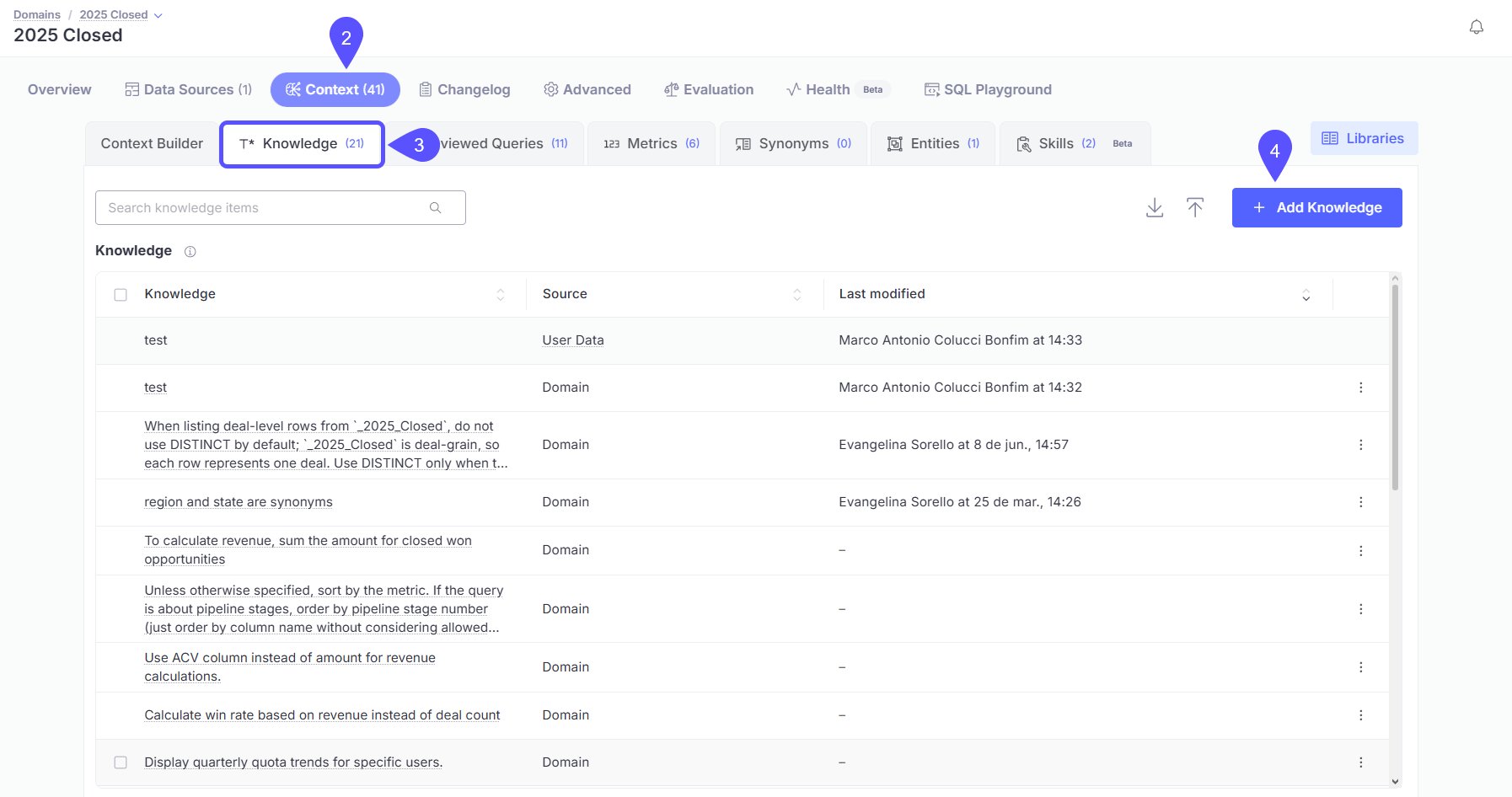 NEW Add Knowledge Steps