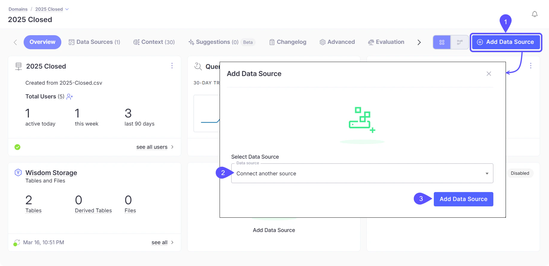 Domain Add Data Source