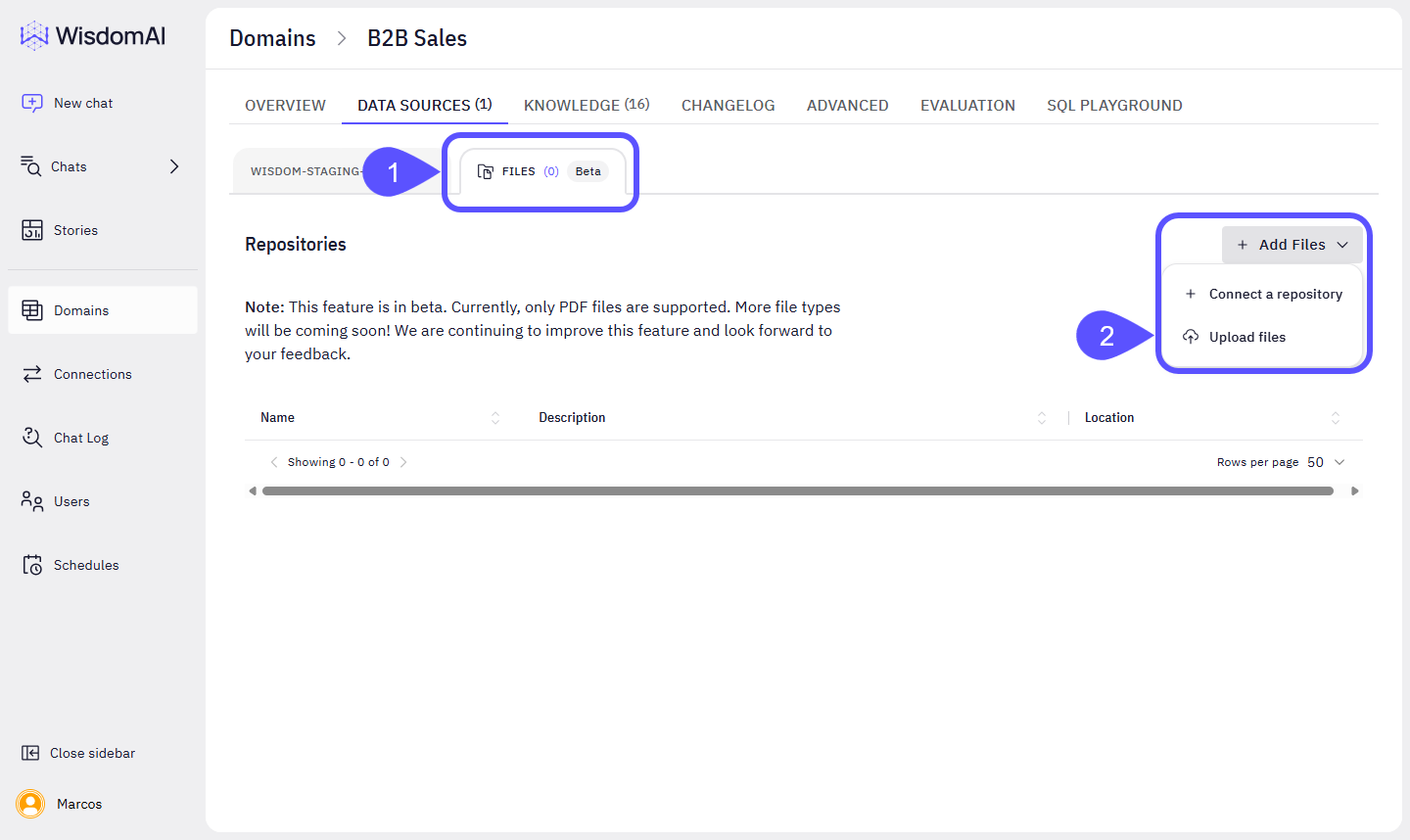 image showing how to connect a repository