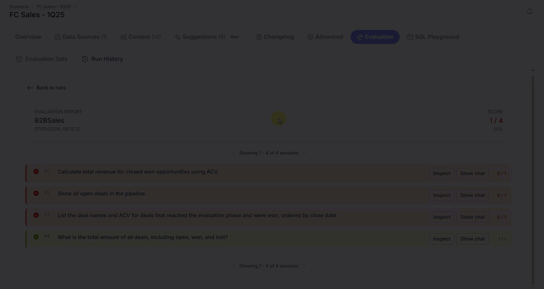 Gif showing the Session Details