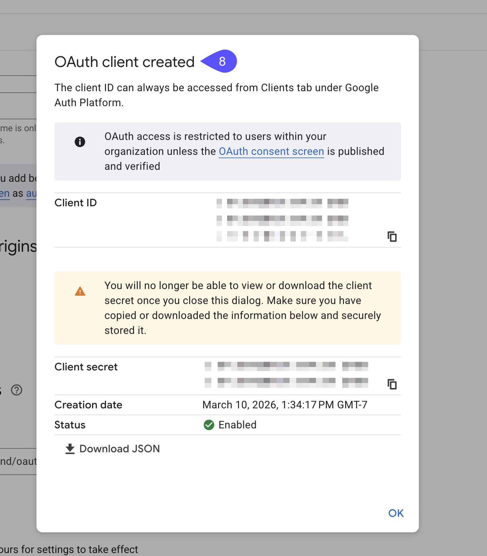 Oauth Step8