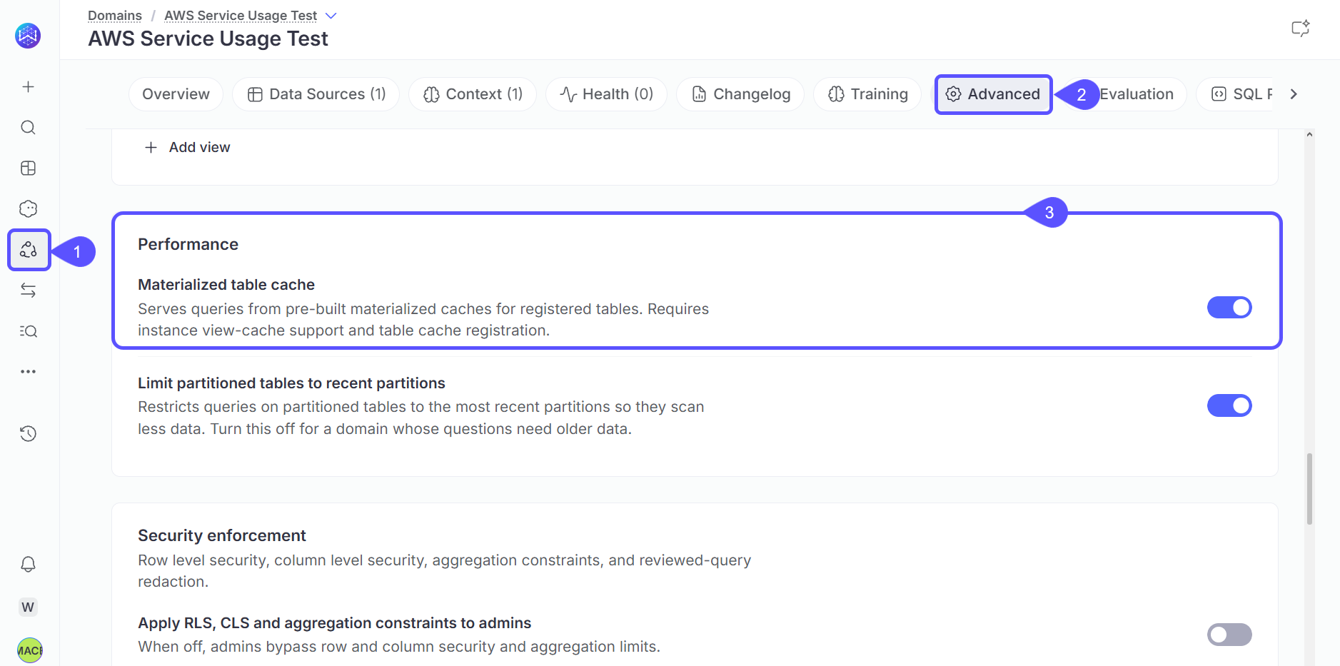 Image showing cache performance