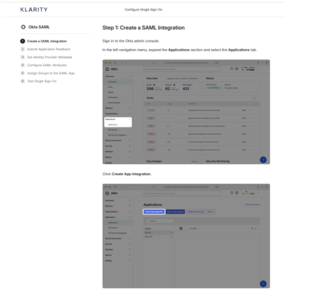 The 'Select your identity provider' screen in the Within SSO setup wizard, listing providers such as Okta SAML, Entra ID (Azure AD) SAML, and Google SAML, with Custom SAML and Custom OIDC options at the bottom.