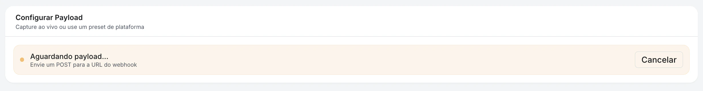 Captura ao vivo de payload