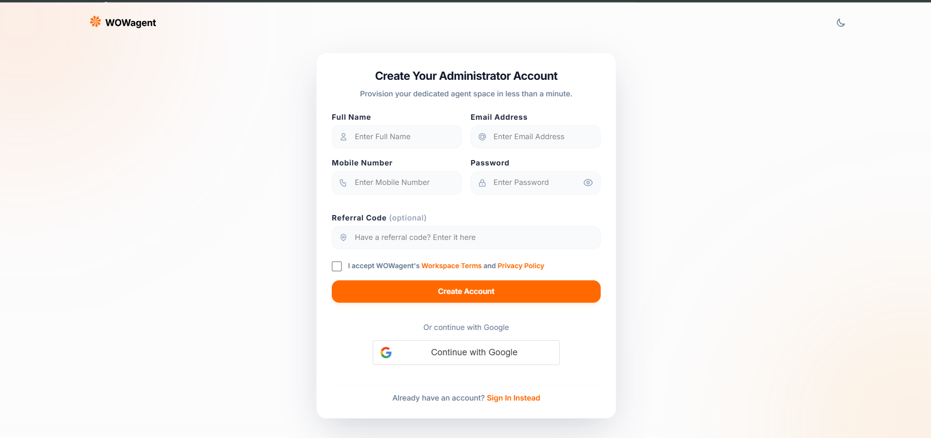 Signup