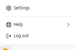 ChatGPT profile menu in English with Settings visible