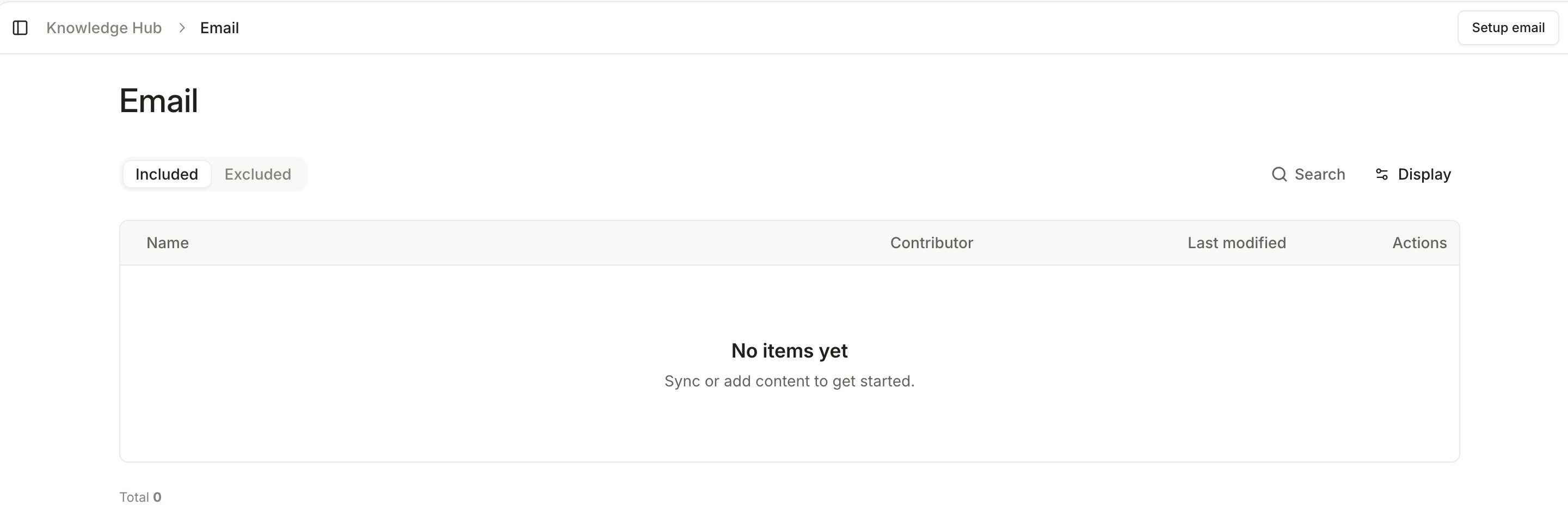 The Email page in Wolfia