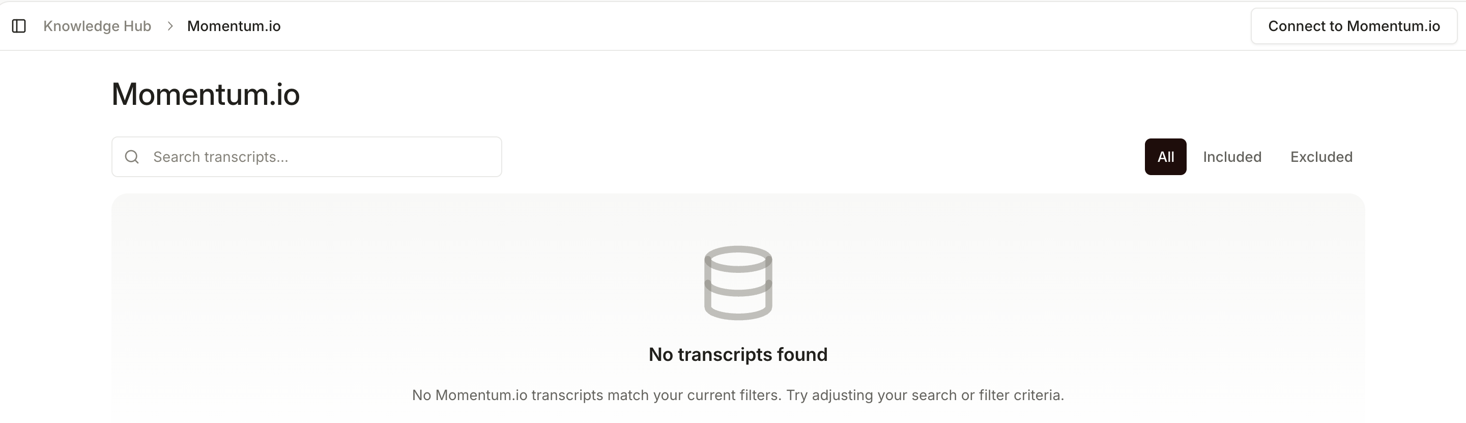 The Momentum.io page in Wolfia