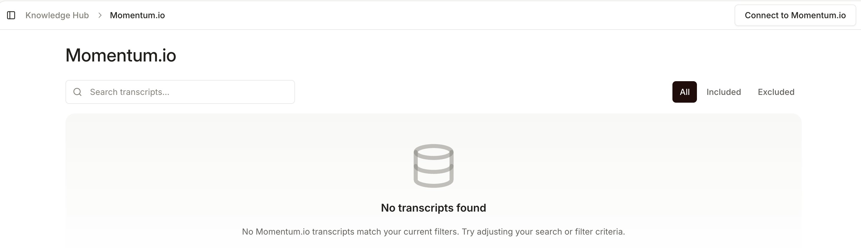 The Momentum.io page in Wolfia