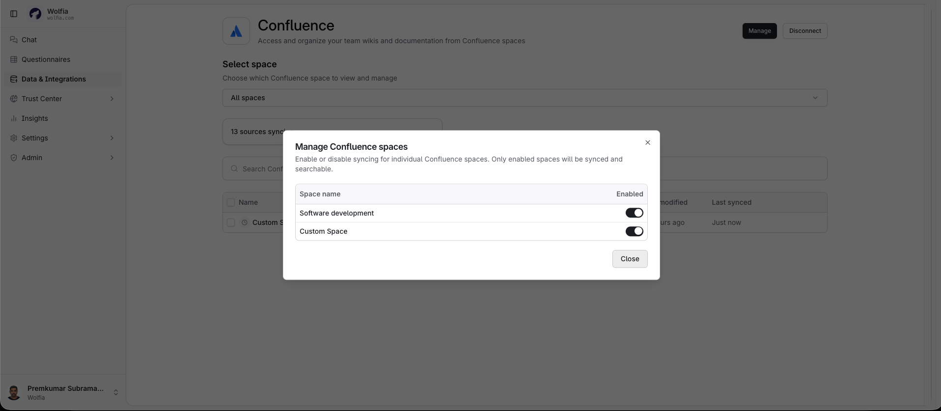 Confluence Space Selection