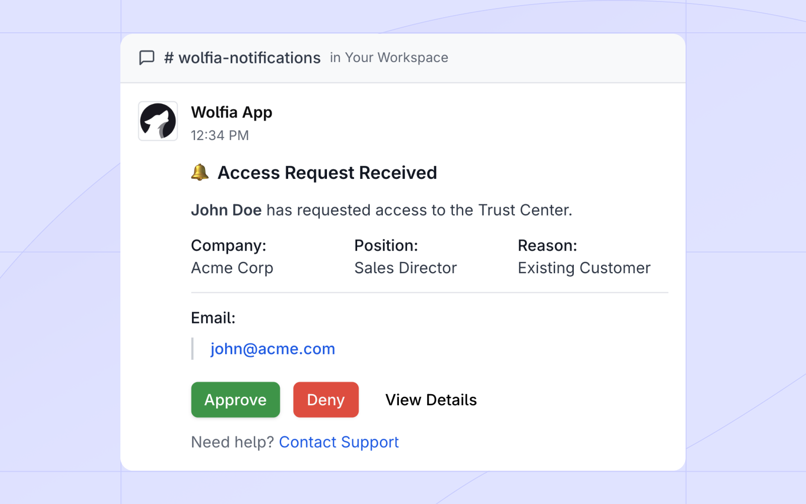 Slack notifications