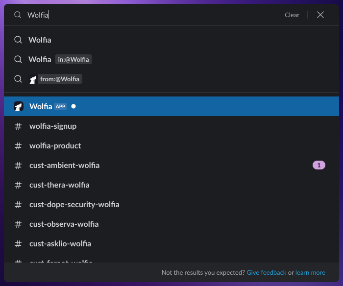 Finding Wolfia in Slack