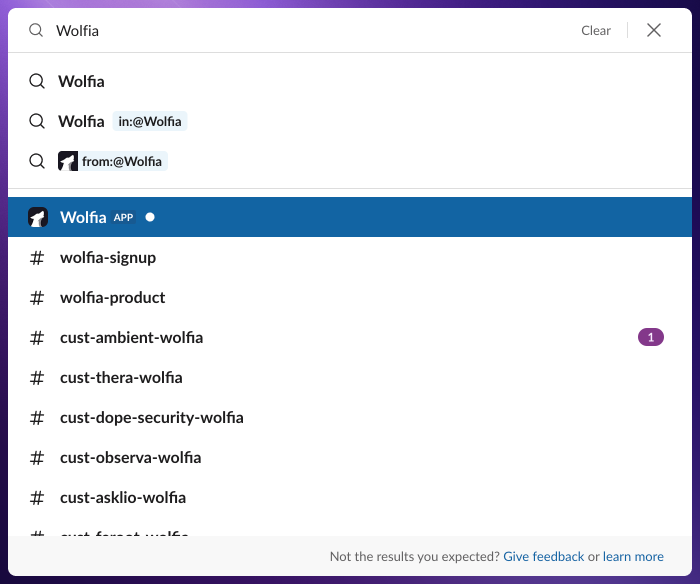 Finding Wolfia in Slack
