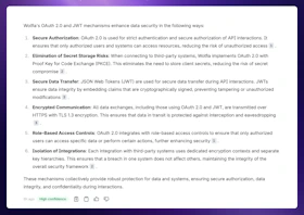 Wolfia web app results