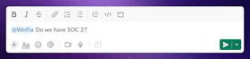 Tagging Wolfia in a Slack channel