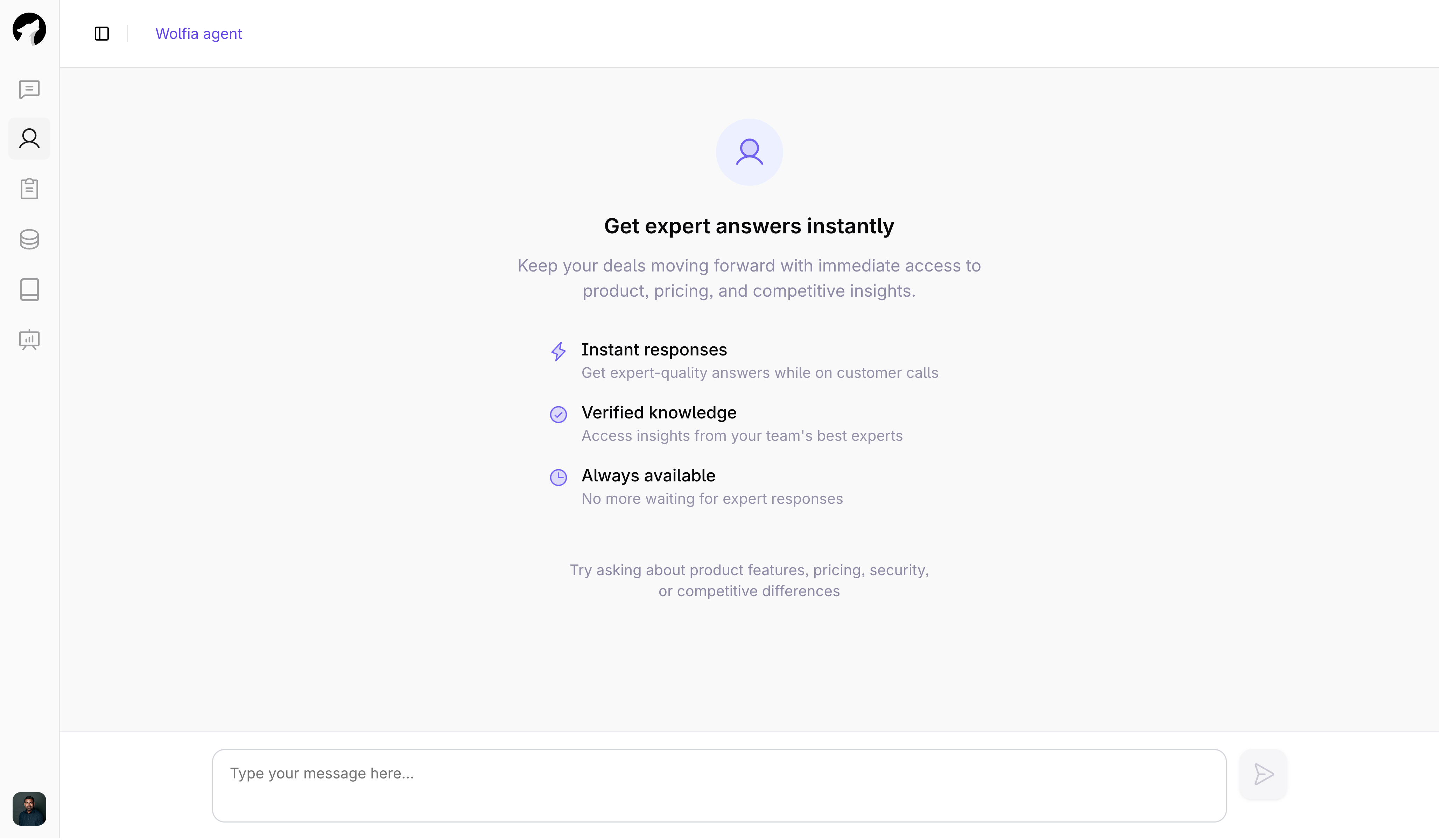 Wolfia Overview Wolfia Overview - AI agent for account executives and security teams