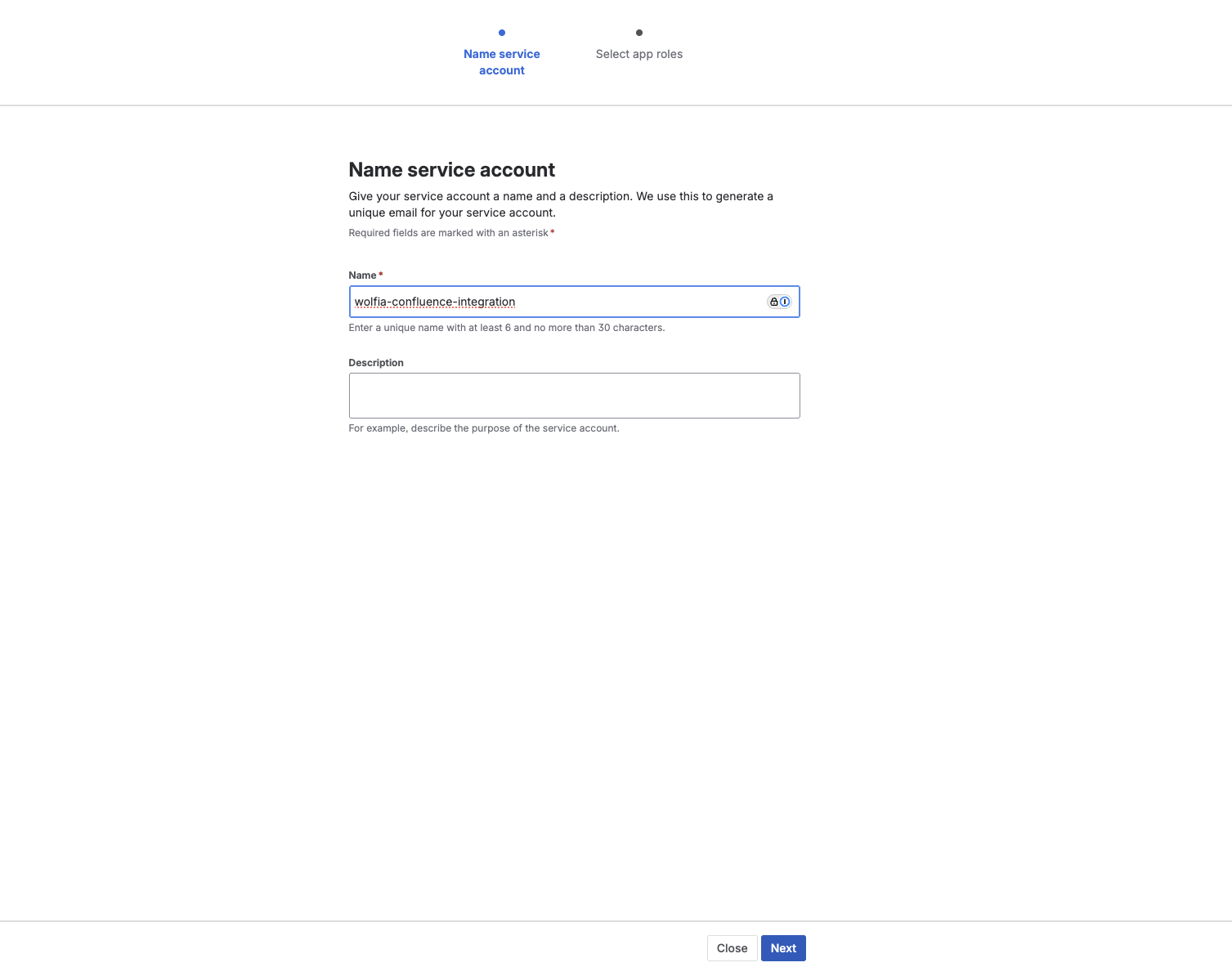 Name Service Account