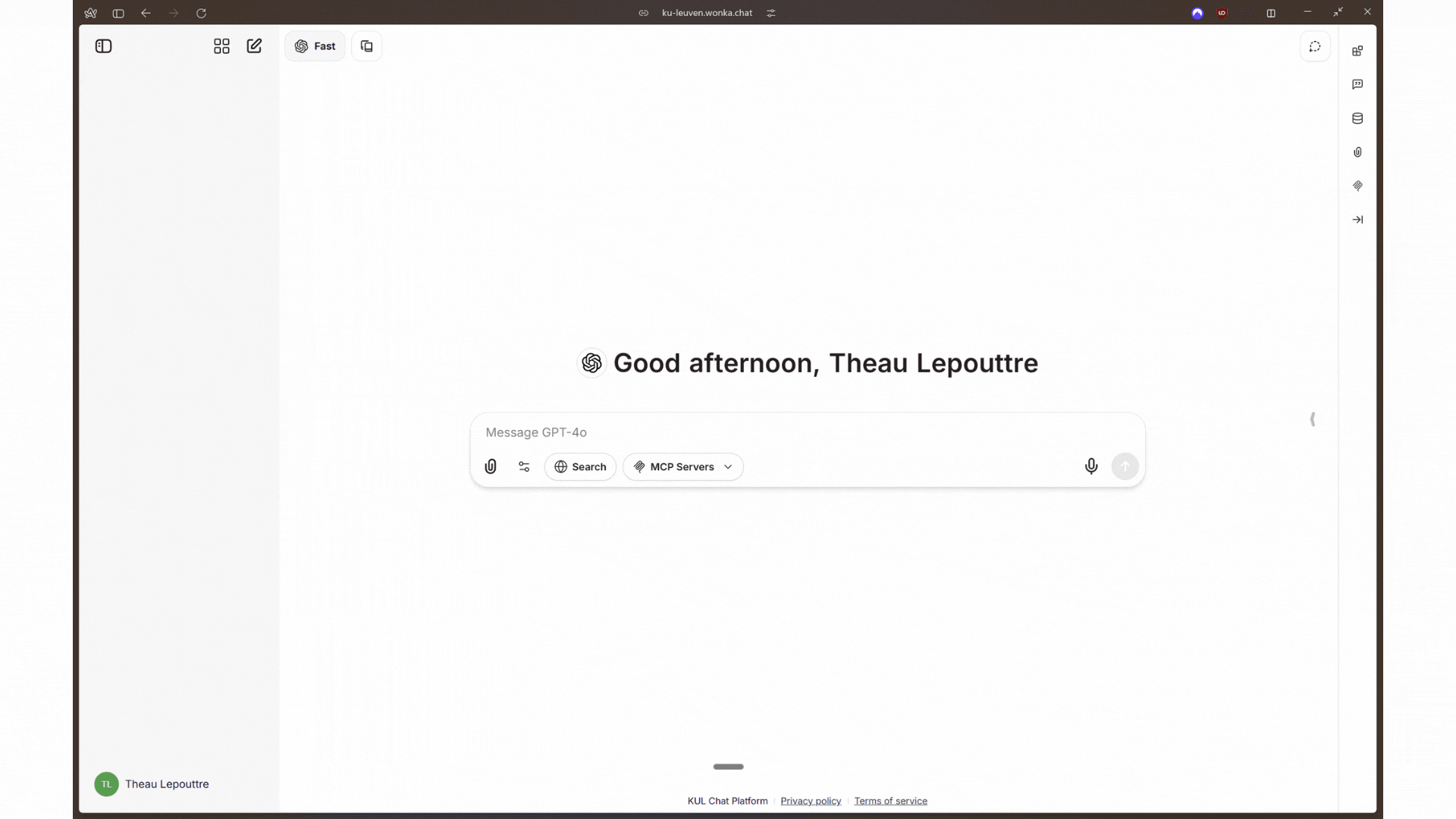 Library icon in the toolbar
