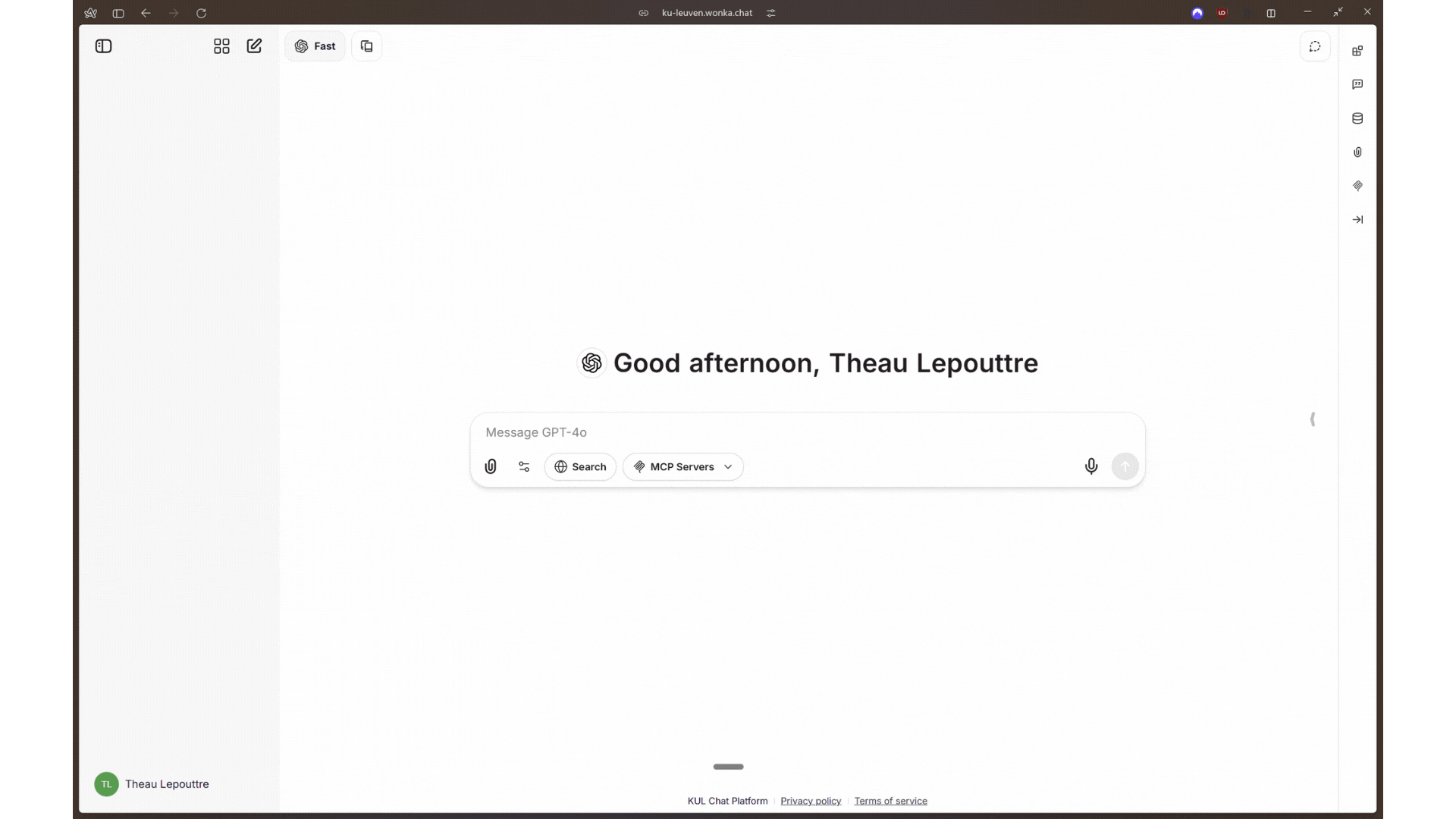 MCP panel and Outlook connection example