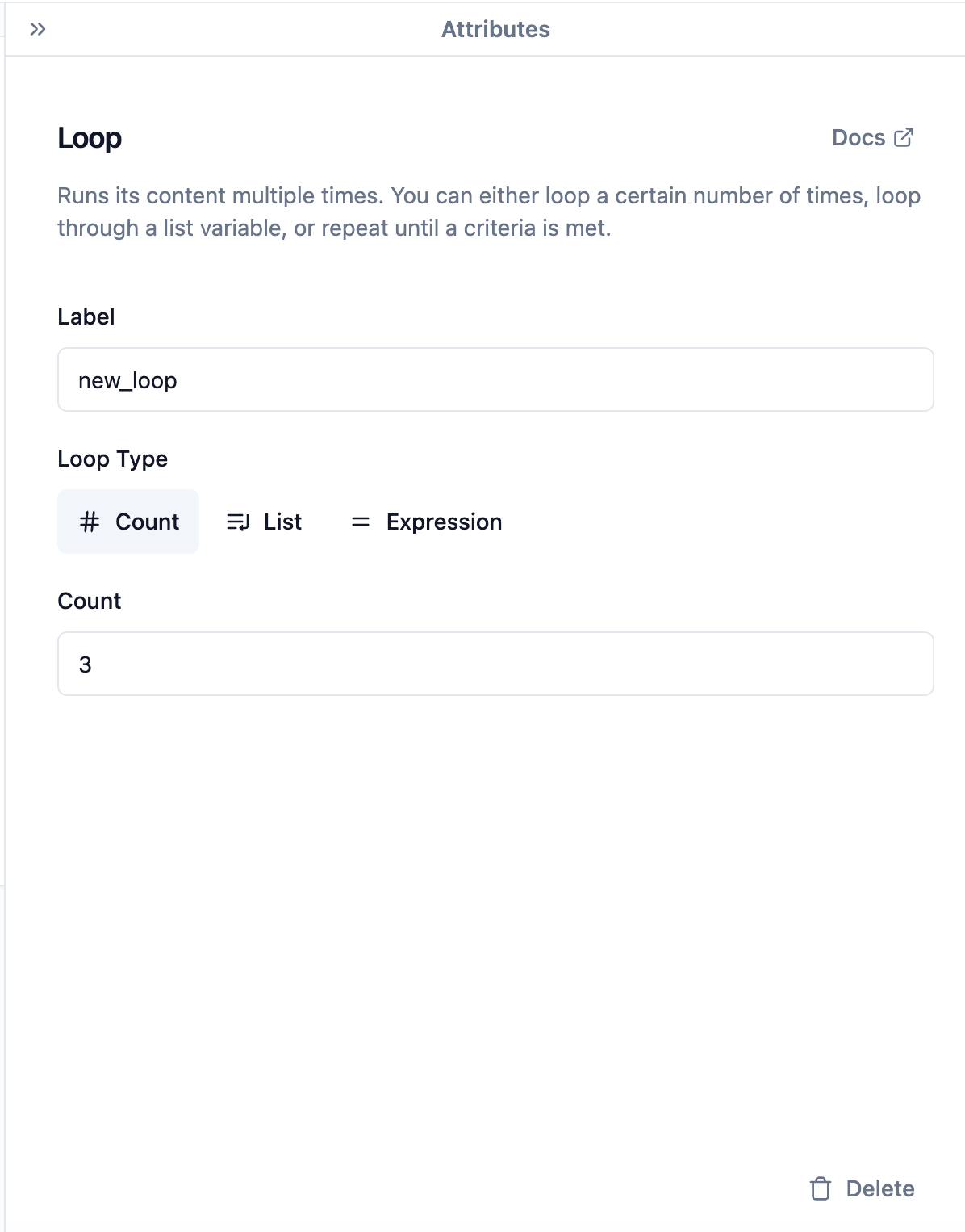 Loop Attributes Editor Pn
