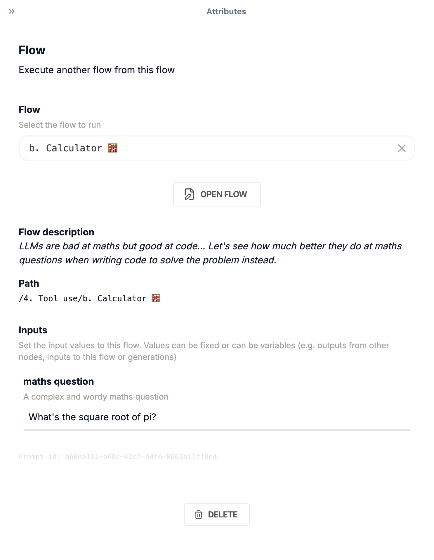 Flows in the Sidebar