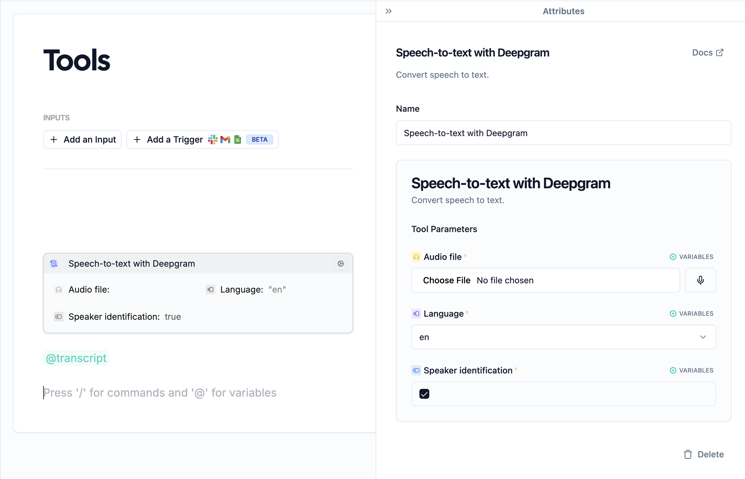 Tools Speech To Text Pn