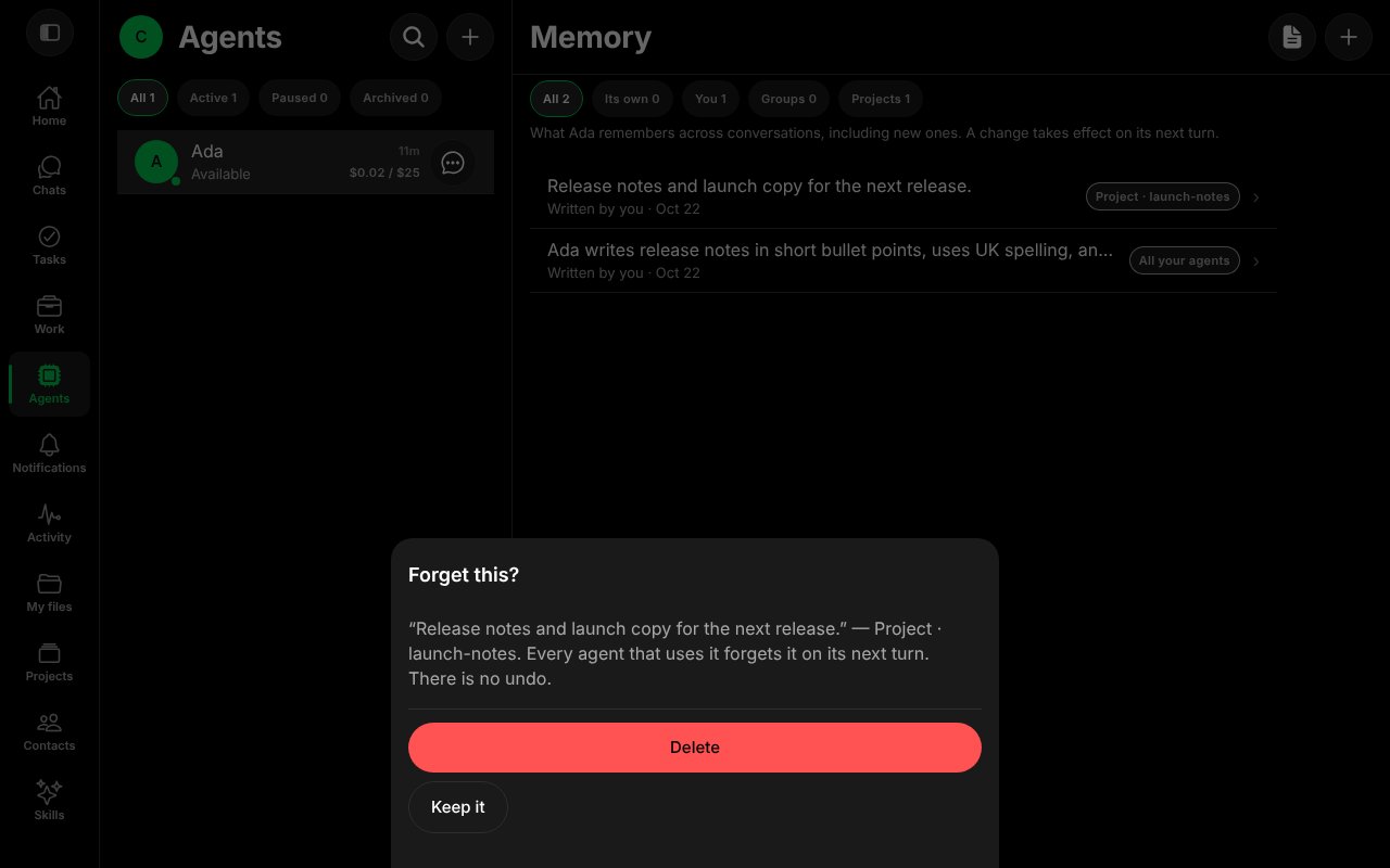 The Forget this sheet with Delete and Keep it
