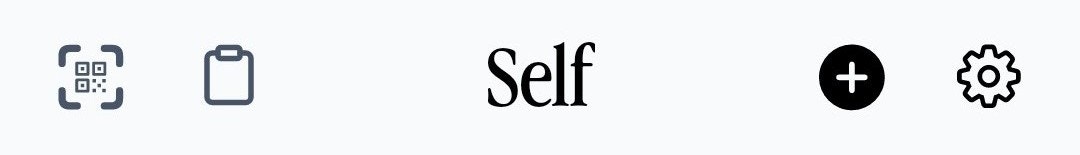 Self app navigation bar